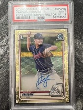 Marketplace image: Vaughn Grissom 2020 Bowman Chrome Superfractor Auto 1/1 PSA 9