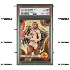 Marketplace image: 2024-25 Bowman U Best - #44 Kennedy Smith Rookie 1/1 SUPERFRACTOR PSA 10