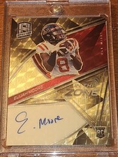 Marketplace image: 2021 Panini Spectra Elijah Moore Rookie  Auto Super Fractor In The Zone 1 OF 1