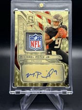 Marketplace image: 2024 Spectra Football Michael Penix Jr Superfractor NFL Shield Auto RC 1/1 🔥🔥