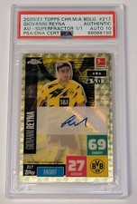 Marketplace image: Giovanni Reyna SUPERFRACTOR AUTO PSA 10 2020-21 Topps Chrome Bundesliga Match