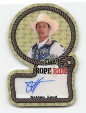 Marketplace image: 2024 Leaf Metal PBR Kaiden Loud Rope & Ride Superfractor Auto 1/1 Made Nashville