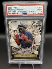 Marketplace image: Topps Michael Harris II RC DF-17 Diamond Finest SuperFractor /1 PSA 9