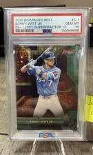 Marketplace image: 2025 Bowman’s Best Bobby Witt Jr. Circuitry 1/1 SUPERFRACTOR PSA GEM MT 10