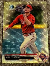 Marketplace image: 2017 Bowman Chrome MINI Rc Rookie MICKEY MONIAK TRUE 1/1 SUPERFRACTOR 1 of 1