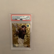 Marketplace image: 2023 Bowman Chrome Sapphire Selections Super Fractor 1/1 Bryce Eldridge PSA 10