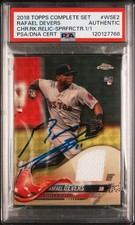 Marketplace image: 2018 SUPERFRACTOR 1/1 #WSE2 RAFAEL DEVERS 1/1 PSA AUTHENTIC AUTO AUTHENTIC