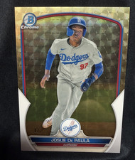 Marketplace image: Topps Bowman Chrome Prospects Josue De Paula Dodgers BCP-172 1/1 SuperFractor