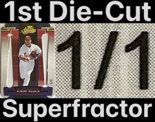 Marketplace image: 1/1 Albert Pujols 1st DieCut Superfractor 2005 Playoff Absolute Memorabilia True
