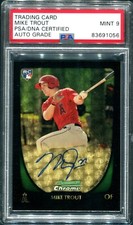 Marketplace image: Mike Trout 2011 Bowman Chrome SUPERFRACTOR RC ROOKIE PSA/DNA Auto *READ*!!! 1/1