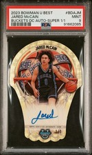 Marketplace image: 2023 Bowman U Best Buckets Jared McCain On Card Auto Superfractor 1/1 ~ PSA 9