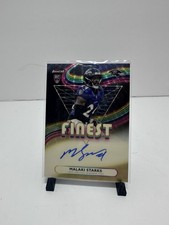 Marketplace image: 2025 Topps Finest Malaki Starks RC On Card Auto 1/1 SUPERFRACTOR Ravens