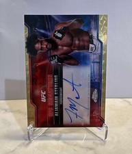 Marketplace image: 2025 Topps Chrome UFC - UFC Signatures SuperFractor #SIG-AS Aljamain Sterling