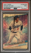 Marketplace image: 2024 Topps Chrome Shohei Ohtani Stars Of MLB Superfractor 1/1 PSA 9 Mint Dodgers