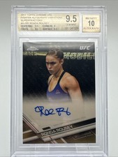 Marketplace image: Ronda Rousey 2017 Chrome Superfractor Auto 1/1 BGS-9.5 UFC-S-523 (Read Descript)
