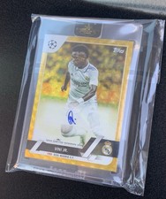 Marketplace image: Vini Jr., 1/1 - 2022-23 Topps UEFA Club Competitions Gold Superfractor, Auto A-V