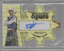 Marketplace image: KAIDEN LOUD Leaf PBR Professional Bull Riders Signature Spurs Superfractor 1/1
