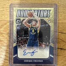 Marketplace image: 2024-25 Panini Optic Dominators 1/1 Enrique Freeman Auto Superfractor RDS-FRE