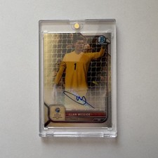 Current marketplace image for 2023 Bowman Chrome #1 Illan Meslier Superfractor 1/1