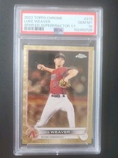 Marketplace image: Luke Weaver 2022 Topps Chrome Sapphire Edition GOLD SUPERFRACTOR 1/1 PSA 10 💎