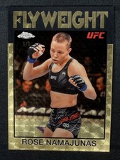 Marketplace image: 2026 Topps Chrome UFC Rose Namajunas SUPERFRACTOR FOILFRACTOR 1/1