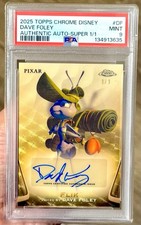 Marketplace image: Dave Foley 2025 Topps Chrome Disney Auto Authentic Superfractor 1/1 PSA 9