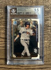Marketplace image: 2015 Bowman Chrome Super Fractor Refractor 1/1 Austin Allen RC BGS 9.5 Gem Mint