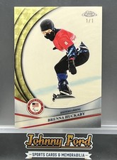 Marketplace image: Brenna Huckaby 2026 Topps Chrome Olympics Superfractor 1/1 #56