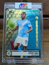 Marketplace image: Topps Finest SuperFractor Jérémy Doku Manchester City Prized #PF-2 1/1