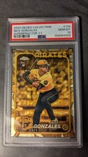 Marketplace image: Nick Gonzales 2024 Topps Gilded RC Rookie Superfractor 1/1 PSA 10