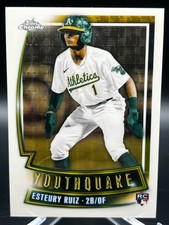 Marketplace image: 2023 Topps Chrome Youthquake 1/1 Esteury Ruiz RC Rookie A's SSP SP Superfractor