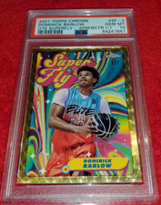 Marketplace image: 2021 TOPPS CHROME OVERTIME DOMINICK BARLOW RC SUPERFLY SUPERFRACTOR 1/1  PSA 10
