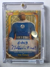 Marketplace image: 2026 Topps FANTASTIC 4 THE THING SUPERFRACTOR 1/1 Auto "CLOBBERIN TIME"
