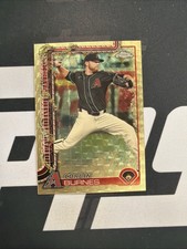 Marketplace image: 2025 Topps Holiday Baseball Corbin Burnes Chrome Superfractor 1/1 SSP