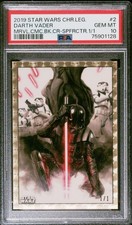 Marketplace image: 2019 Star Wars Chrome Legacy Darth Vadar Marvel Comic Book Superfractor PSA 10