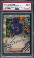 Marketplace image: 2019 BOWMAN CHROME VLADIMIR GUERRERO JR SUPERFRACTOR AUTO AUTOGRAPH 1/1 PSA 9