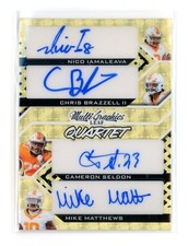 Marketplace image: Nico Iamaleava Brazzell Matthews Sheldon 2024 Leaf Quartet Auto Superfractor 1/1