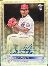 Marketplace image: 2022 Topps Chrome 1/1 Superfractor Joan Adon RC Auto Autograph - Nationals