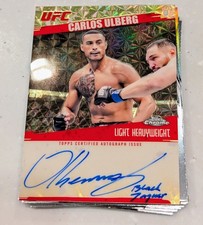 Marketplace image: 🚨2026 Topps Chrome UFC MMA Carlos Ulberg Superfractor 1/1 ON CARD AUTO Champ