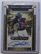 Marketplace image: 2025 LEAF GOLD SUPERFRACTOR VINYL OPTICHROME SP 1/1 AUTO LADAINIAN TOMLINSON 💰