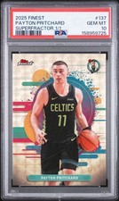 Marketplace image: 2025-26 Topps Finest - Uncommon Payton Pritchard #137 Superfractor 1/1 PSA 10