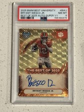 Marketplace image: 2025 Bowman Best - Bryant Wesco Jr. Auto Superfractor 1/1 PSA8