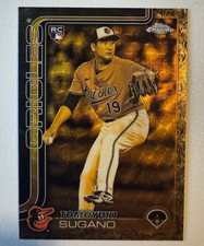 Marketplace image: 2025 Topps Gilded Collection Tomoyuki Sugano RC Cast in Gold Superfractor 1/1