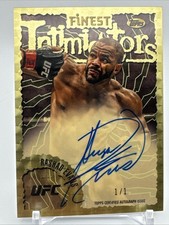 Marketplace image: Rashad Evans 2024 Finest Intimidators Gold Superfractor 1/1 Auto UFC- 92