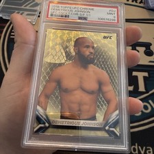 Marketplace image: 2018 Topps Chrome UFC Superfractor Demetrius Johnson 1/1 #DJ PSA 9