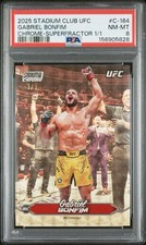 Marketplace image: Gabriel Bonfim 2025 Stadium Club SUPERFRACTOR 1/1 PSA 8 Rookie RC 164 UFC 1 OF 1