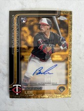 Marketplace image: 2025 Topps Gilded Collection Brooks Lee Chrome Gold Auto SuperFractor RC #1/1