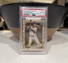 Marketplace image: Nick Gonzales 2020 Bowman Draft 1st Bowman Chrome SuperFractor 1/1 PSA 10