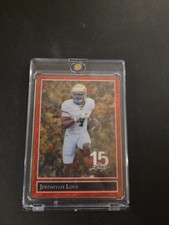 Marketplace image: 2025 Leaf 15th Anniversary NSCC Jeremiyah Love 1/1 Red Flood Superfractor