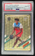 Marketplace image: 2021-22 Topps Chrome Overtime Elite SuperFractor #24 Dominick Barlow 1/1 PSA 10